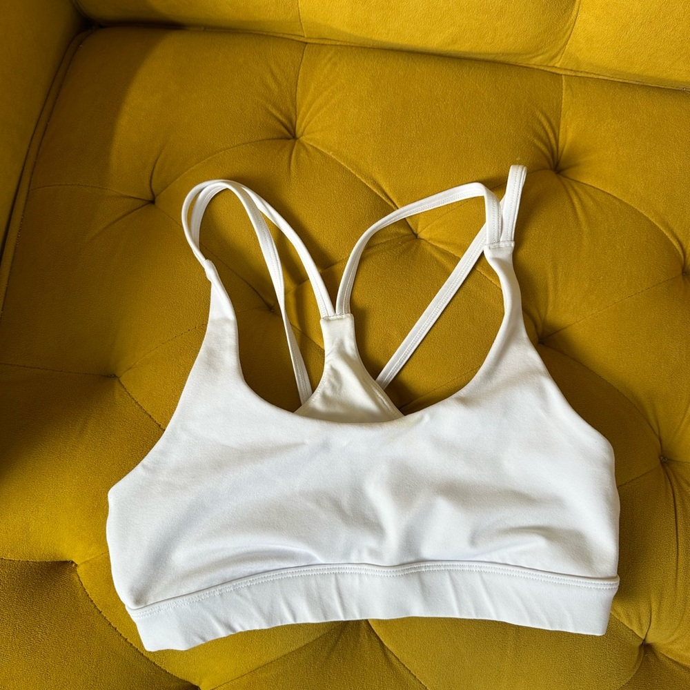 ALO Yoga White Sports Bra